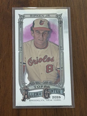 2025 Topps Allen & Ginter Cal Ripken Jr мини хромированная карта #26 - Изображение 1 из 2
