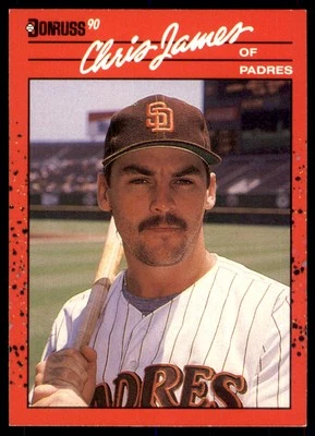 1990 Donruss Chris James San Diego Padres #323 - Image 1 of 2