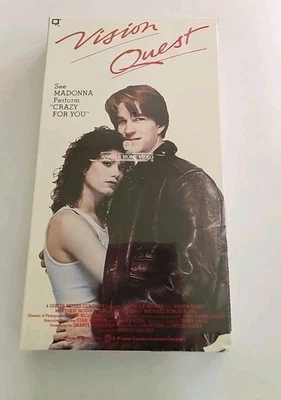 Vision Quest VHS SEALED Watermarks WHV Stamp Madonna Matthew Modine VTG  Foto 1 de 4