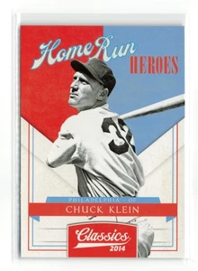 2014 PANINI CLASSICS HOME RUN HEROES CHUCK KLEIN #7 - Picture 1 of 2