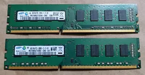 Samsung 8GB (2X4GB) PC3-12800U 1600 MHz DIMM DDR3 Desktop Memory RAM - US Seller - Picture 1 of 3