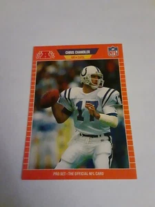 Chris Chandler Rookie Card 1989 Pro Set Indianapolis Colts #159 RC - Picture 1 of 2