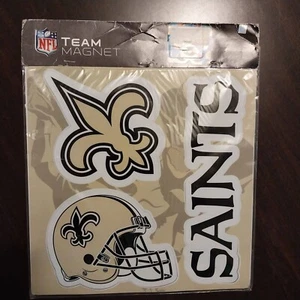 NFL New Orleans Saints 7in, 8in 11in, Magnetic Die-Cut Signs Decals Car / Fridge - Picture 1 of 23