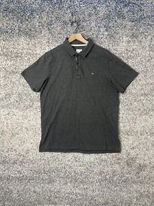 Rag & Bone Men's Large Short Sleeve Cotton Blend Stretch Polo Shirt Gray - Picture 1 of 7