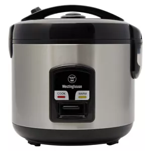 Westinghouse 6 Cup Rice Cooker Stainless Steel w/Keep Warm Function & Steamer - Picture 1 of 7