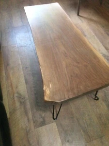 live edge walnut coffee table - Picture 1 of 3