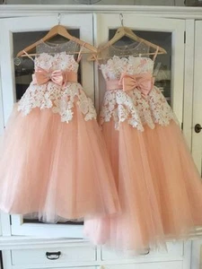Bridesmaid Wedding Flower Girl Dresses Party Ball Gown Birthday Princess Pageant - Picture 1 of 6