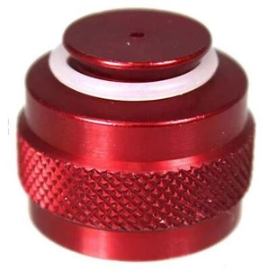 Protector de válvula de tanque de paintball sin miedo / protector de hilos - rojo - Imagen 1 de 1