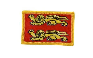 NORMANDÍA Francia PARCHE BANDERA FRANCESA PARCHES MOCHILA INSIGNIA PLANCHA SOBRE BORDADO - Imagen 1 de 1