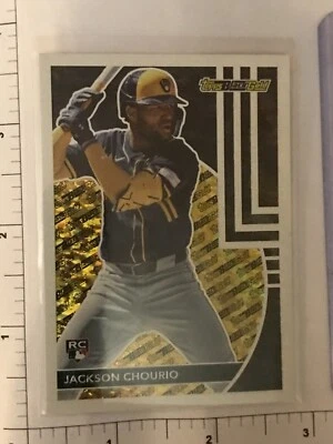 Jackson Chourio Rookie Card 2024 Topps Black Gold RC #25 Milwaukee Brewers - Image 1 of 2