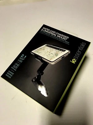 IESSENTIALS Rapid Car Charger & Universal Mount - Image 1 of 2
