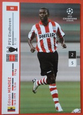 CL 2007/08 Edison Mendez of PSV Eindhoven base card by Panini