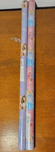Vintage Hallmark Barbie Wrapping Paper Roll Lot Of 2, 2004, 2007 Princess Pink - Picture 1 of 8