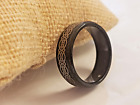 Tungsten Mens Black Celtic Knot Ring Size 12 Signed LGD