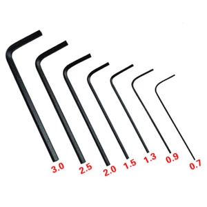 7 pièces/lot 0.7mm-3mm Mini clé hexagonale hexagonale clé tournevis o.C3 G1 - Imagen 1 de 6