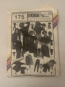 Vintage 1988 Stretch & Sew Sewing Pattern #175 Tops Skirts Pants Ann Person - Picture 1 of 5