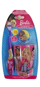 3-teiliges Set, Zahnbürste und Kappe plus Spülbecher SIE WÄHLEN Hot Wheels Barbie  - Bild 1 von 6