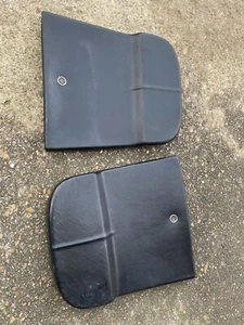 Original OEM GM 1965 1966 Corvette Seat Back C2 Rear Covers Black 1967 - Picture 1 of 8