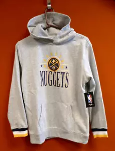 Women's Hoodie with Denver Nuggets Logo size XL (18-20) official NBA - Picture 1 of 5