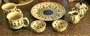 Modello natalizio in ceramica polacca 7 pezzi - Foto 1 di 9