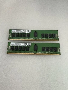 lot 2)M393A2K43BB1-CRC4Q Samsung 16GB 2Rx8 PC4-2400T DDR4 ECC Registered Memory - Photo 1/2