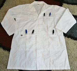 Dickies L/S Lab Coat 4 Button & 4 Pockets 35" Length Size M