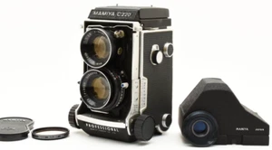 Mamiya C220 Pro analoge TLR-Kamera 80 mm f/2,8 blaue Punkte aus Japan #3854L - Bild 1 von 14