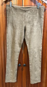 Joyfolie Mia Joy Faux Suede Leggings Light Brown Girl's Size 14 Actual 29" X 25" - Picture 1 of 10