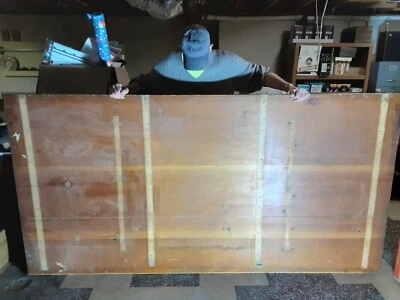 1890 huge SOLID OAK architect table top! 8ft long x 4ft wide 1.5 "thick! - Image 1 of 4