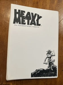 Heavy Metal Fantasy Magazine White 3" Vinyl Magazine Storage Binder Vintage - Picture 1 of 7