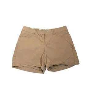 Lee Natural Fit Chino Shorts Mid Rise Cotton Blend Stretch Beige Size 10 NEW - Picture 1 of 4
