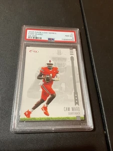 CAM WARD 2025 SAGE LOW SERIES SILVER ROOKIE-PSA 8 GRADE-TITANS/MIAMI-#1-RC - Picture 1 of 4