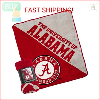 Northwest NCAA Alabama Crimson Tide Unisex-Adult Micro Raschel Throw Blanket, 46 - Image 1 of 2