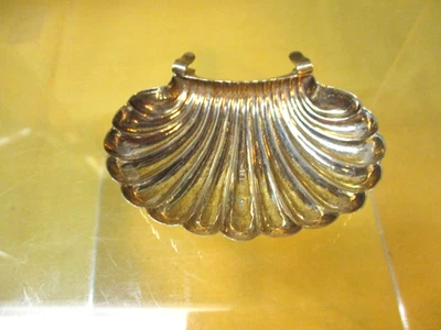 Antique English Sterling Silver Pip Tray, Clips to Plate for pits/seeds etc - Image 1 of 4