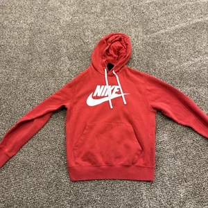 NIKE AIR SWOOSH SPELLOUT PULLOVER HOODIE ROT HERREN SMALL TOP ZUSTAND - Bild 1 von 5