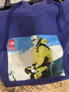 Supreme The North Face Hoodie Sweatshirt Mens XL Blue - Picture 1 of 2