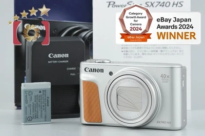 Canon PowerShot SX740 HS Silver 20.3 MP Digital Camera w/ Box [Very Good] - Image 1 of 4
