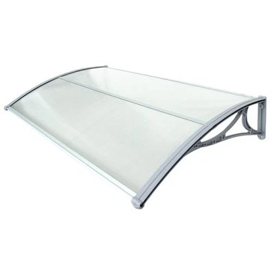 Vordach Haustür Überdachung Dach Pultvordach Haus Eingang Tür 120x75cm grau - Bild 1 von 4