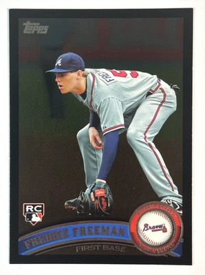 Topps Freddie Freeman #145 Black Border RC 2011 Foto 1 de 2