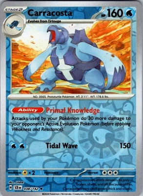 Carracosta Reverse Holo Rare SCR 038/142 NM - Image 1 of 2