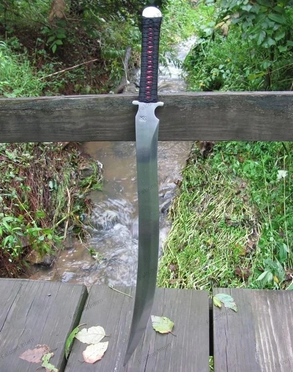 СПЕЦИАЛЬНЫЙ РУЧНОЙ РАБОТЫ D2 ИНСТРУМЕНТ СТАЛИ ОХОТЫ ВАКИДЗАСИ МЕЧ С КОЖАНЫМИ НОЖНАМИ - Изображение 1 из 1