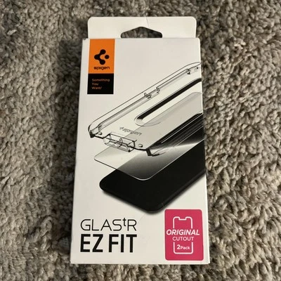2 Pack Spigen Tempered Glass Screen Protector-GlasTR Ez Fit For iPhone 12 Mini  - Image 1 of 4
