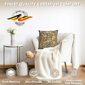 William Morris Owl and Pigeon Pillow Cover - William Morris Gift - English Decor - Picture 1 of 14