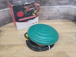 Floating Koi Pond De Icer for Fish Tanks Ponds Up to 500 Gallons Green 1000 Watt - Picture 1 of 8