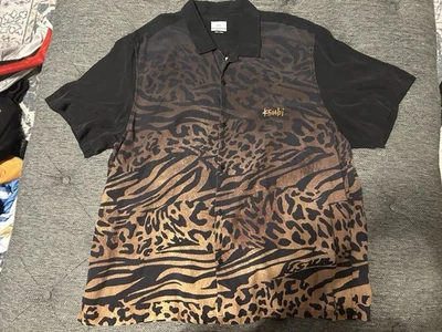 Ksubi Men's XL Sinners Resort Leopard Button Up Short Sleeve Shirt Retail $180 - Image 1 of 3