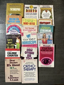Menge 17 Vintage Dell Geldbörse Bücher Gewichtsverlust Horoskop Selbstpflege - Bild 1 von 16