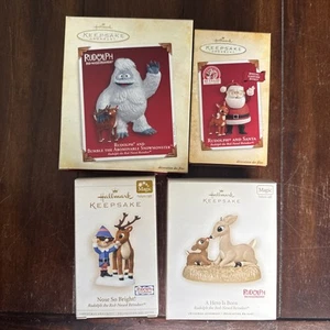 Lot of 4 Rudolph the Red-Nosed Reindeer Hallmark Keepsakes Magic Chad NOS - Picture 1 of 13