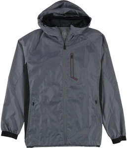 ASICS Mens Hybrid Woven Windbreaker Jacket, Grey, X-Large (Regular) - Picture 1 of 3