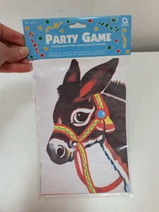 Vintage Pin La Cola En El Burro Fiesta Juego Niños Retro Cumpleaños Amscan - Imagen 1 de 6