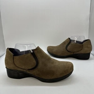 Dansko-Lynn Botín de Cuero Sin Cordones para Mujer 10.5-11 EE. UU. EUR 41 Zueco Sin Cordones en el Tacón - Imagen 1 de 11